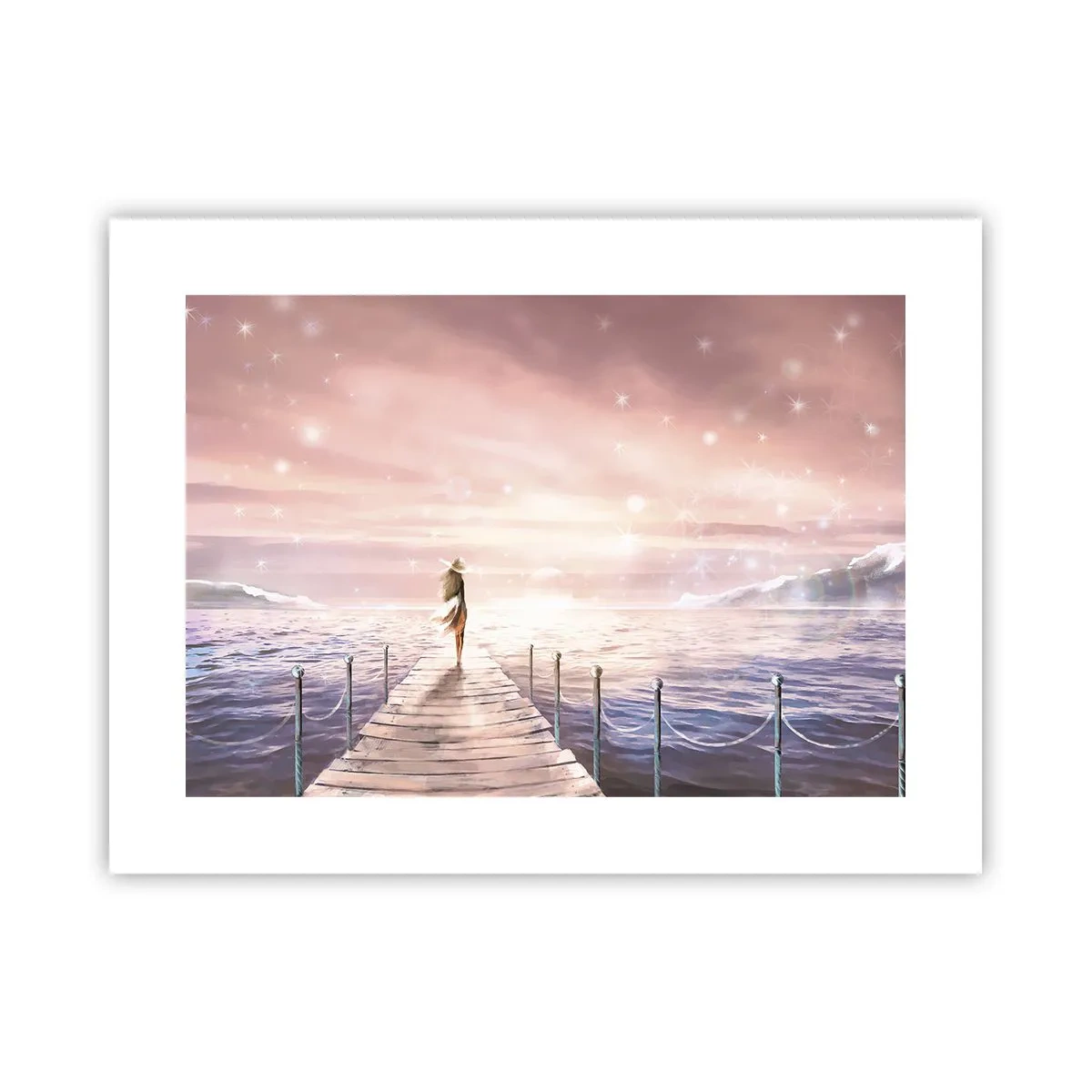 Affiche - Poster - A la lumière d'un rêve - 40x30 cm