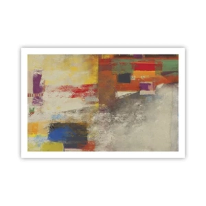 Affiche - Poster - Géométrie des couleurs - 91x61 cm