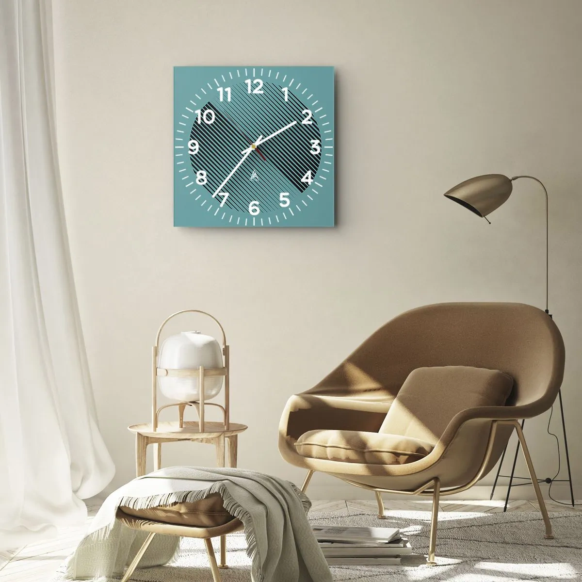 Horloge murale - Pendule murale - Cercle – une variation géométrique - 30x30 cm