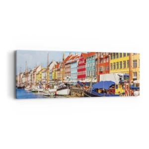 Impression sur toile - Image sur toile - Quai joyeux - 90x30 cm