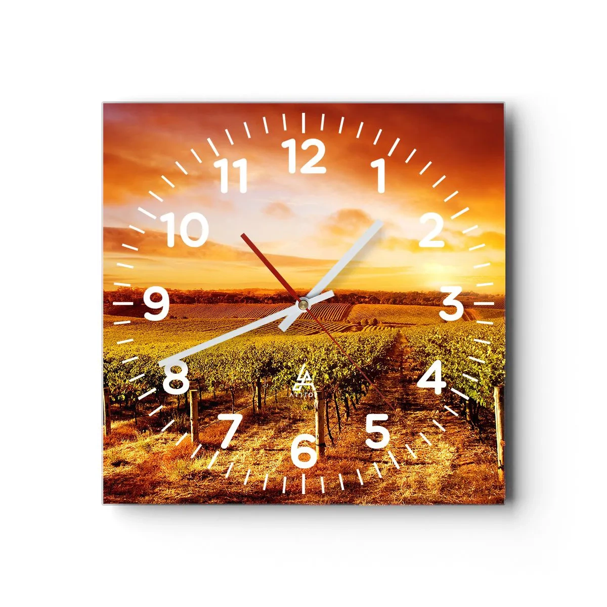 Horloge murale - Pendule murale - Légèrement fruité avec une pointe de soleil - 30x30 cm