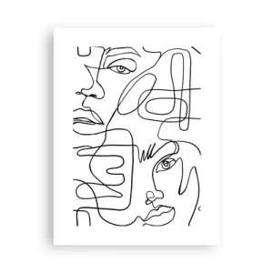 Affiche - Poster - Dans des émotions enchevêtrées - 30x40 cm