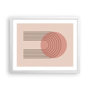 Affiche dans un cadre blanc - Poster - Attraction irrésistible - 50x40 cm