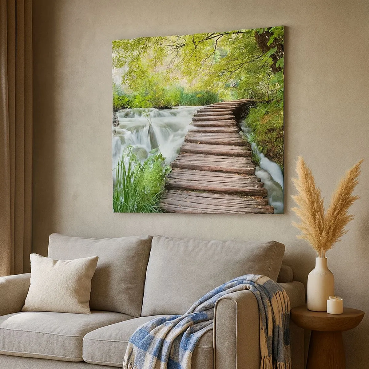 Impression sur toile - Image sur toile - L'eau n'est pas si calme - 30x30 cm