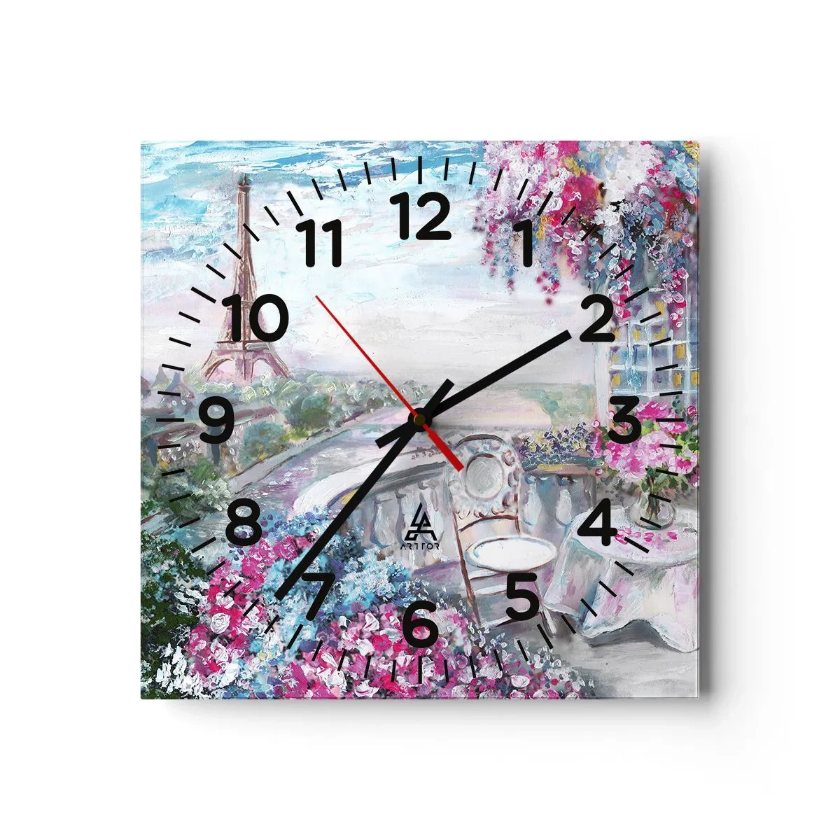 Horloge murale - Pendule murale - C'est le plus beau ici en mai - 30x30 cm