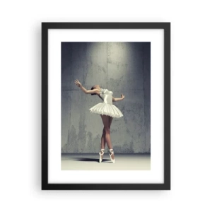 Affiche dans un cadre noir - Poster - Léger comme un oiseau - 30x40 cm