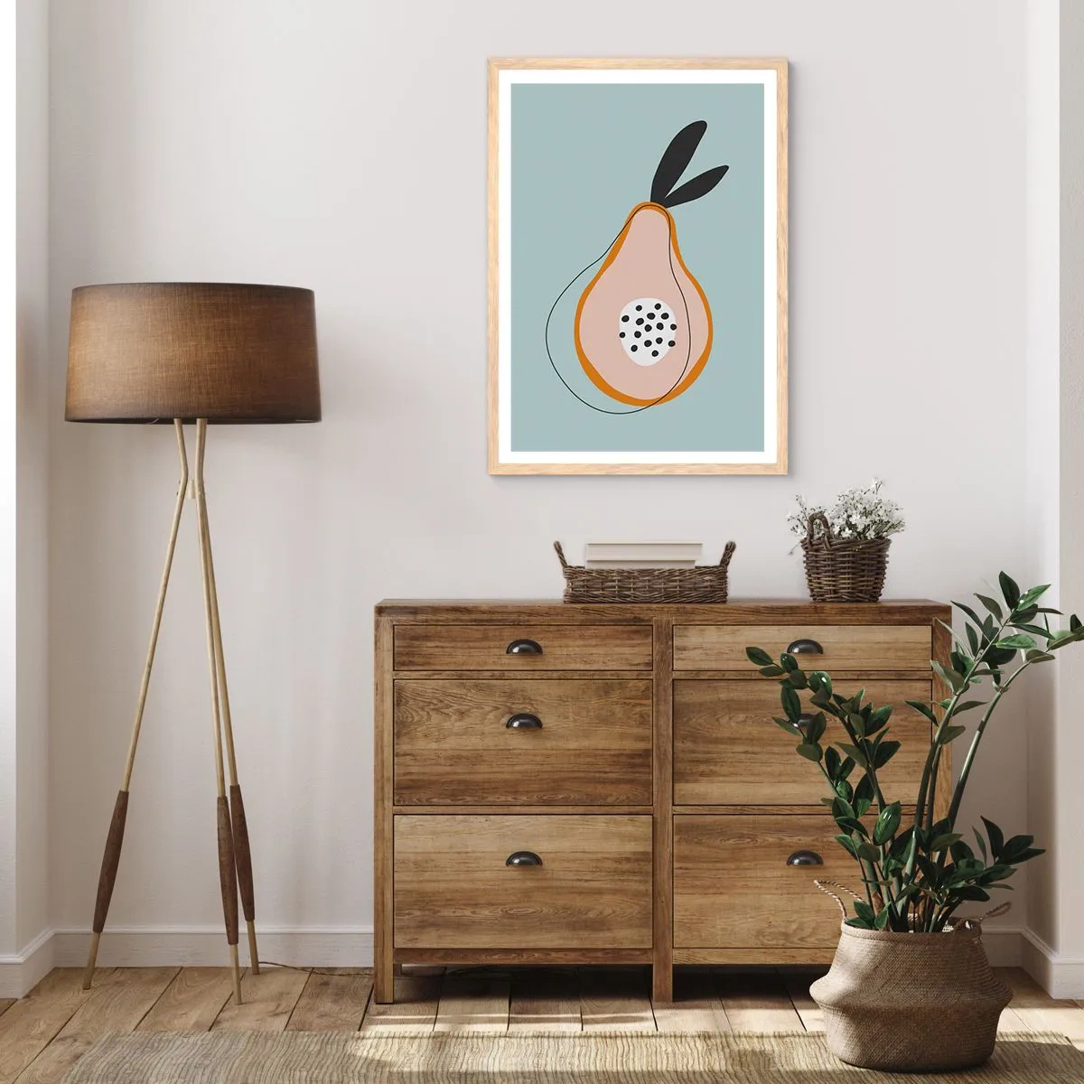 Affiche dans un chêne clair - Poster - Pénétrer la nature des choses - 70x100 cm