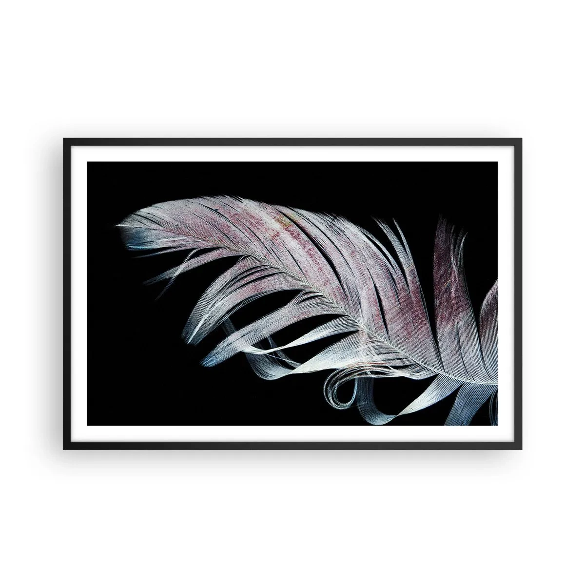 Affiche dans un cadre noir - Poster - Pensez au toucher - 91x61 cm