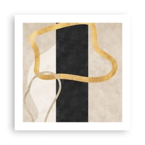 Affiche - Poster - Formes emmellées - 50x50 cm