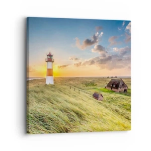 Impression sur toile - Image sur toile - Entre les vagues - 30x30 cm