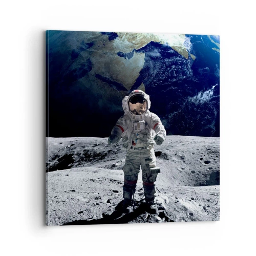Impression sur toile - Image sur toile - Salutations de la lune - 70x70 cm