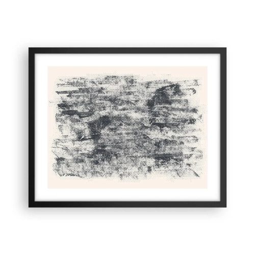 Affiche dans un cadre noir - Poster - Composition brumeuse - 50x40 cm