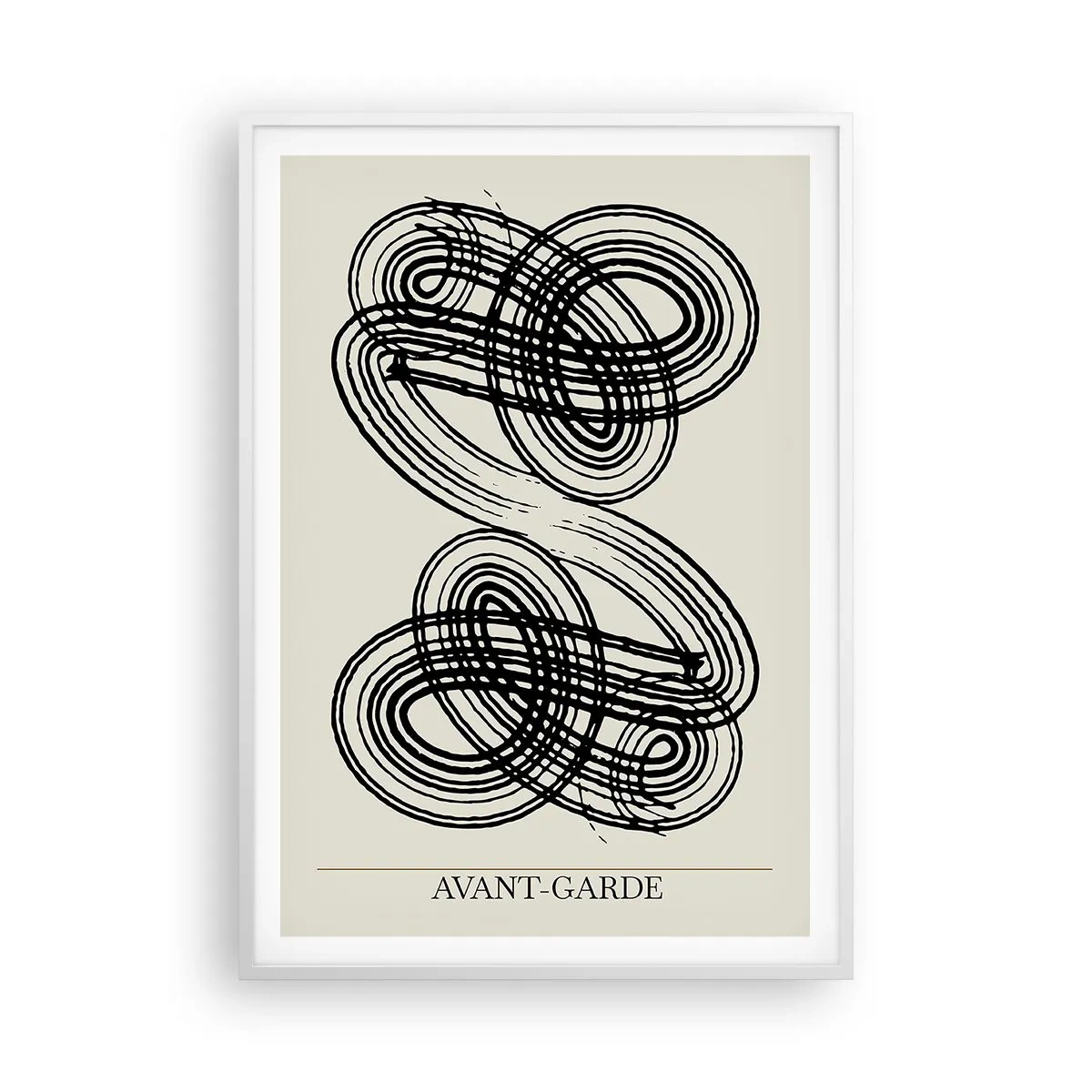 Affiche dans un cadre blanc - Poster - C'est venu spontanément - 70x100 cm