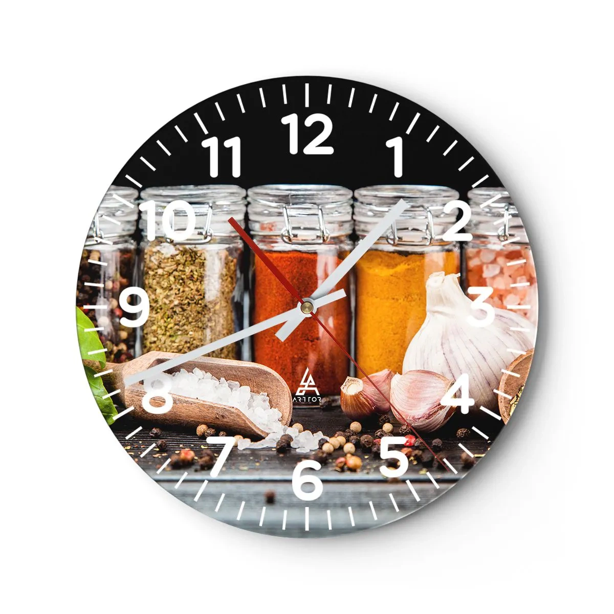 Horloge murale - Pendule murale - Pour que la vie ait du goût - 40x40 cm