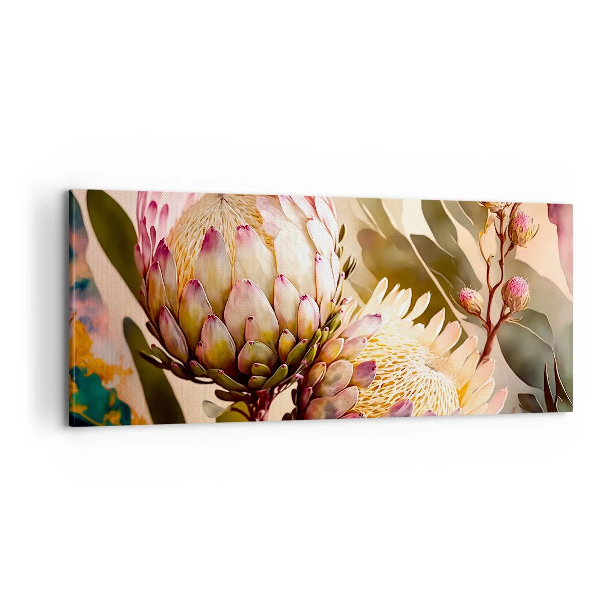 Impression sur toile - Image sur toile - Tendrement embrassé - 100x40 cm