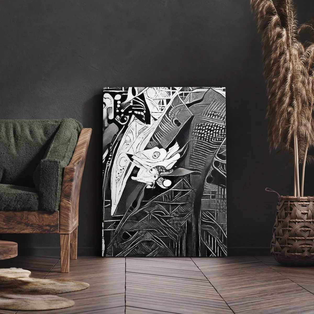 Impression sur toile - Image sur toile - Seulement en apparence un homme froid - 55x100 cm