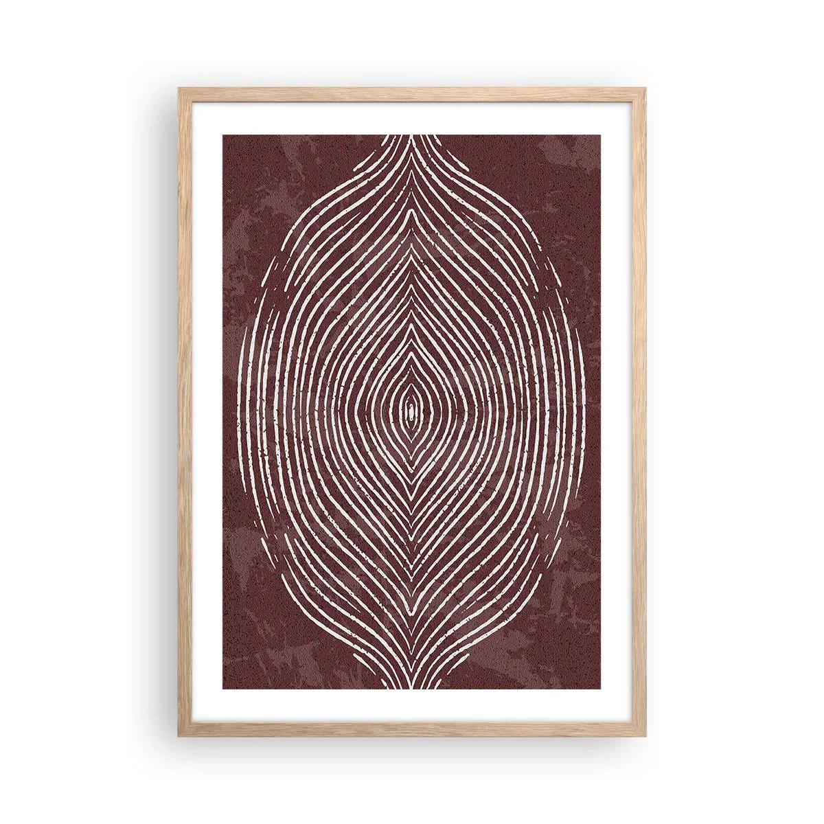 Affiche dans un chêne clair - Poster - L'espace parle - 50x70 cm