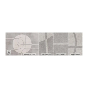 Échantillon de Papier Peint Premium Sand - Circulaire et tout droit - Brillant, Minimaliste, Roue - 100x30 cm