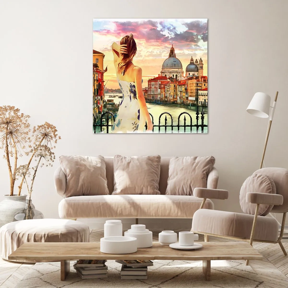 Impression sur toile - Image sur toile - Pour une aventure c'est uniquement dans ... - 50x50 cm