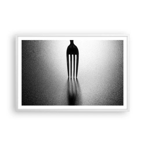 Affiche dans un cadre blanc - Poster - Lumière et ombre - 91x61 cm