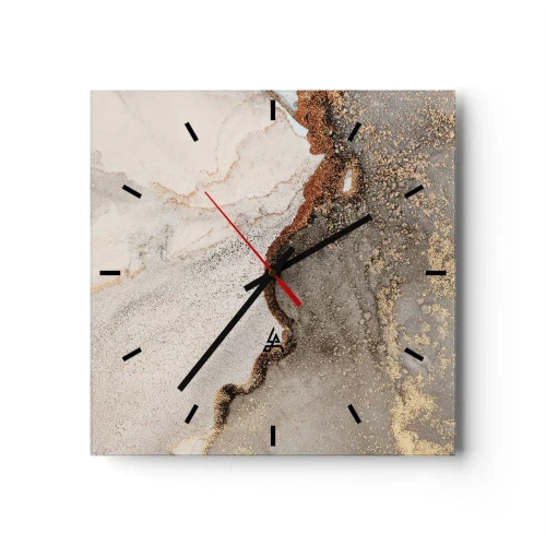 Horloge murale - Pendule murale - Aux frontières des couleurs - 40x40 cm