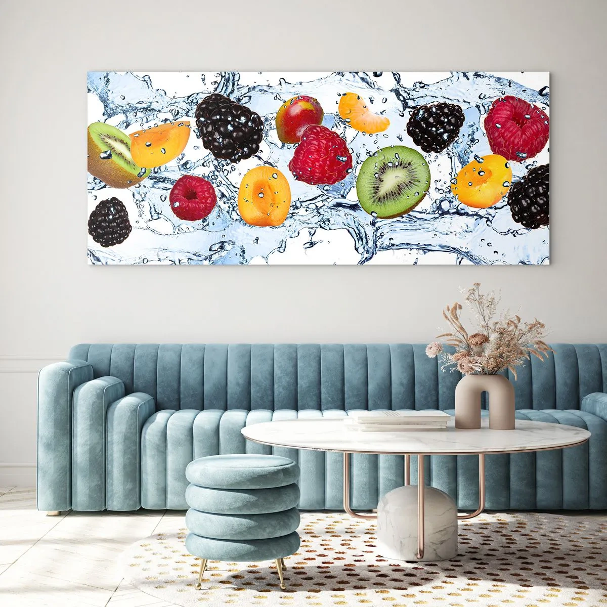 Impression sur verre - Image sur verre - Amusez-vous avec nous - 100x40 cm