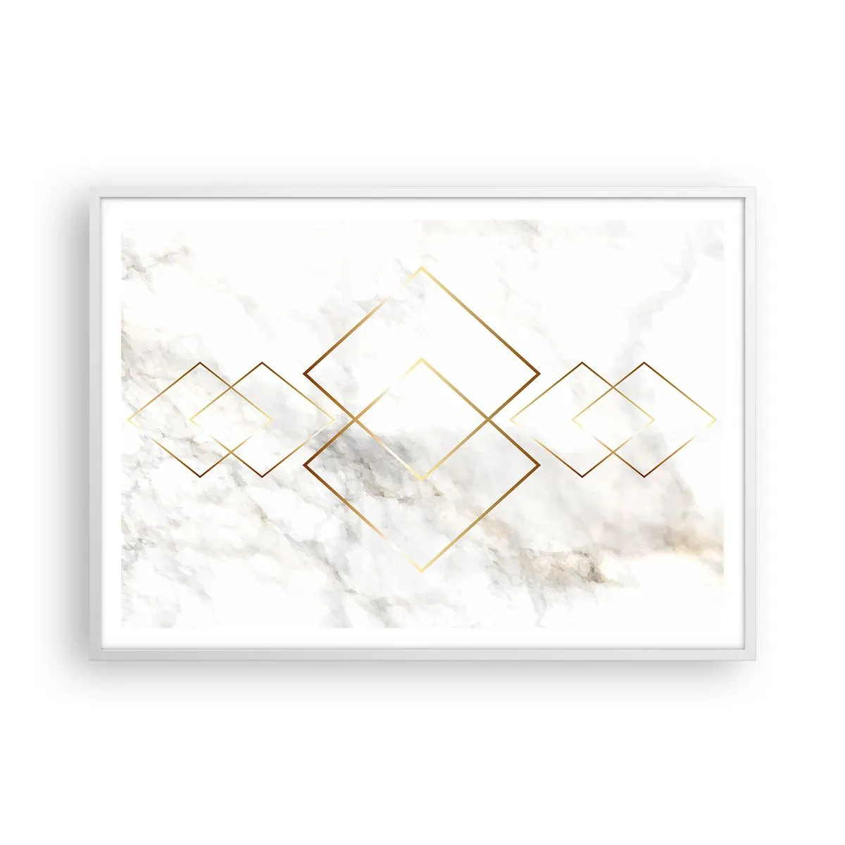 Affiche dans un cadre blanc - Poster - Vue à l'infini - 100x70 cm