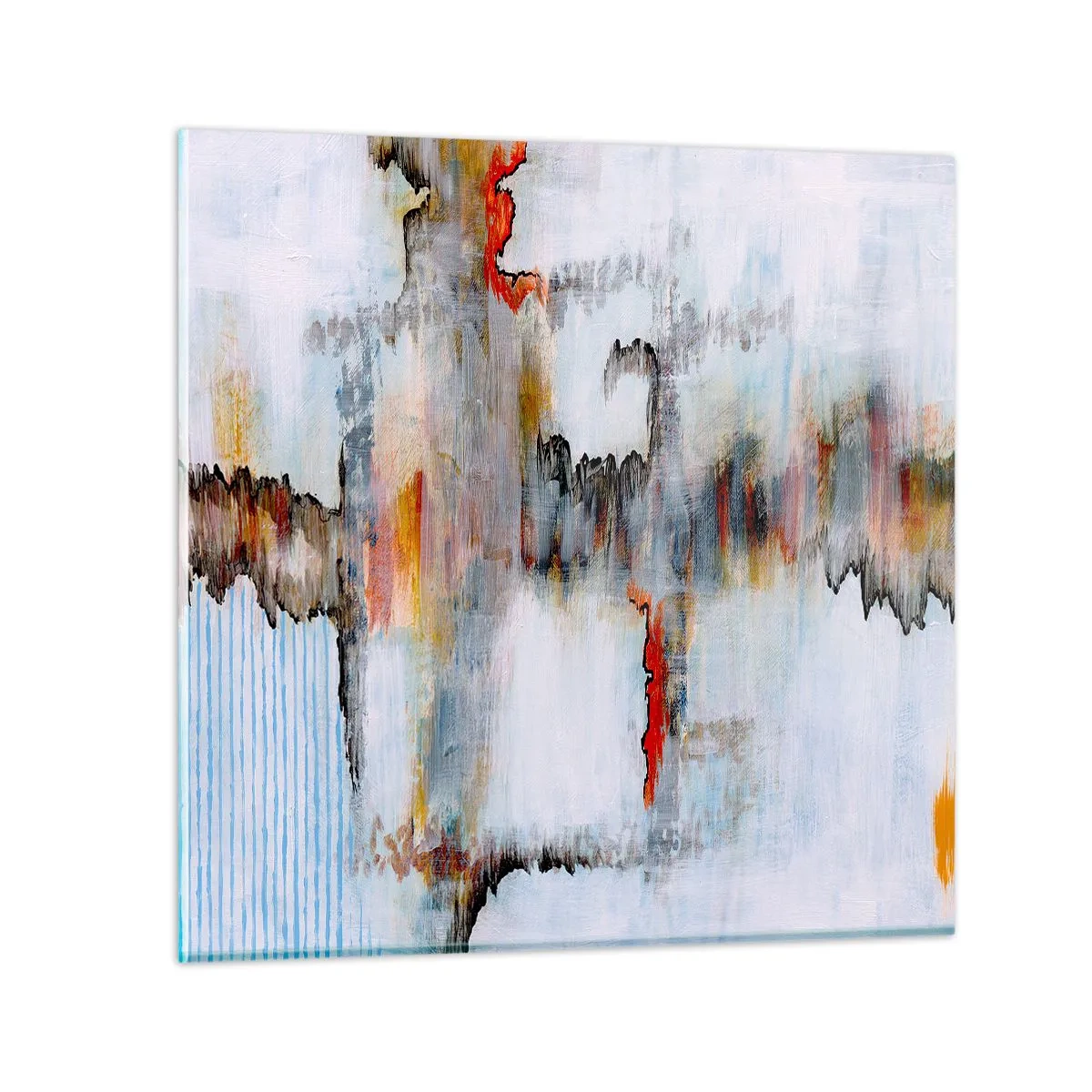 Impression sur verre - Image sur verre - Un bâton sur l'eau - 50x50 cm