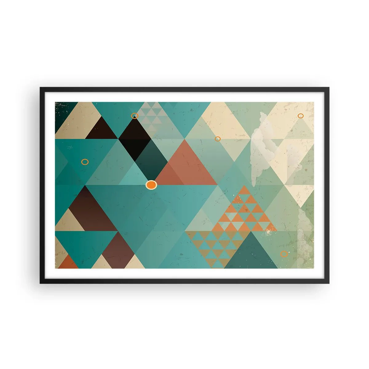 Affiche dans un cadre noir - Poster - Unité de la multiplicité, multiplicité de l'unité - 91x61 cm