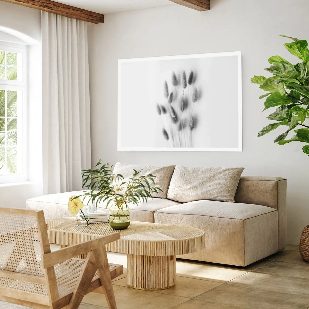 Affiche - Poster - Son herbe duveteuse - 70x50 cm