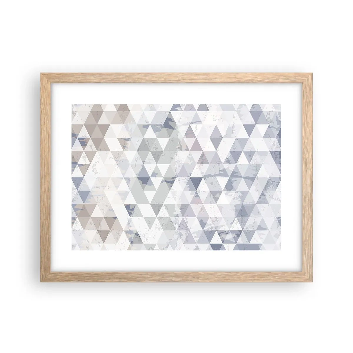 Affiche dans un chêne clair - Poster - En rythme de trois - 40x30 cm