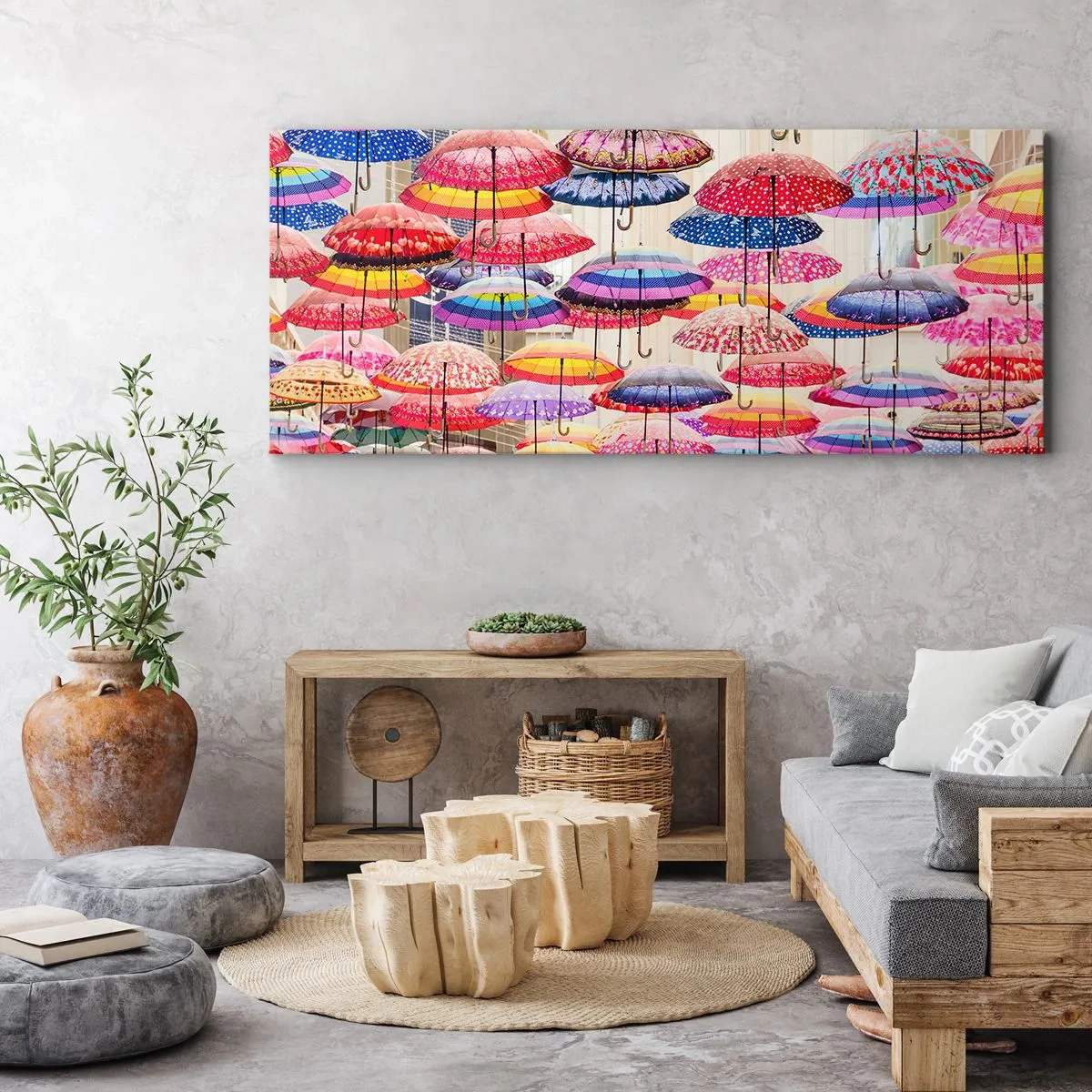 Impression sur toile - Image sur toile - Prairie de la ville - 90x30 cm