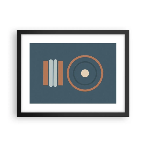 Affiche dans un cadre noir - Poster - Essence des choses - 40x30 cm