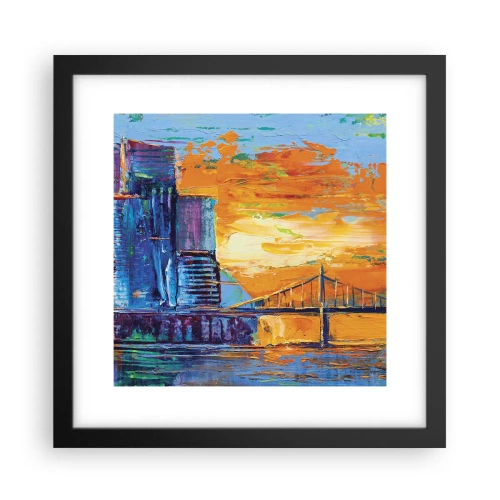 Affiche dans un cadre noir - Poster - Culture et nature - 30x30 cm