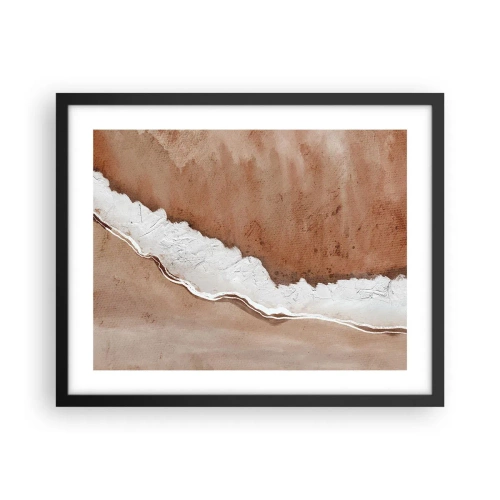 Affiche dans un cadre noir - Poster - Dans des couleurs de la terre - 50x40 cm