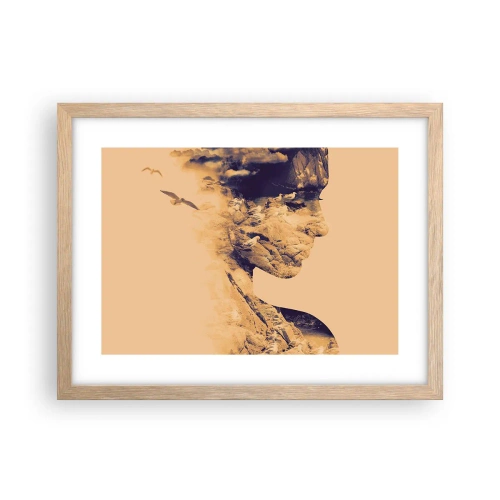 Affiche dans un chêne clair - Poster - Beauté de la nature - 40x30 cm