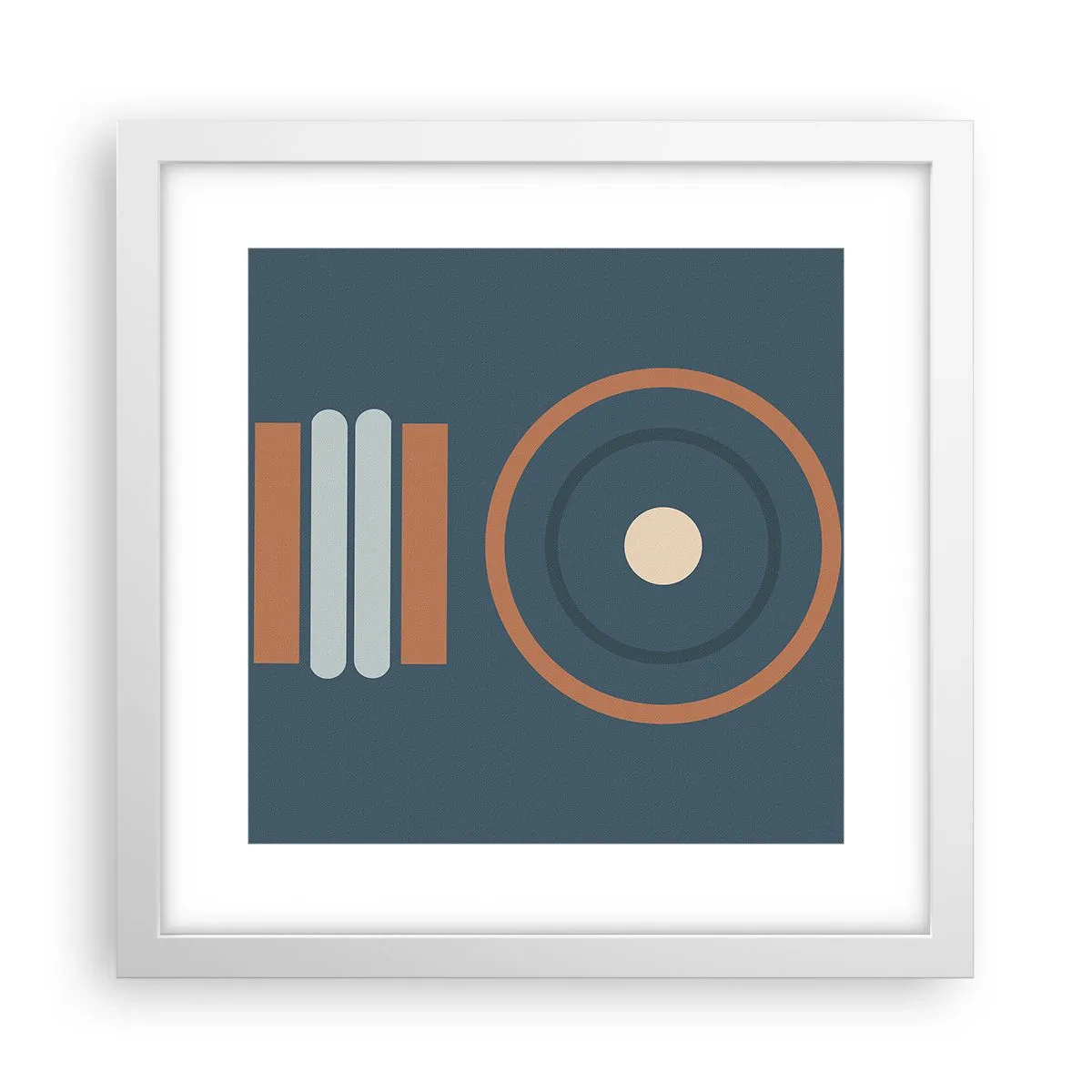 Affiche dans un cadre blanc - Poster - Essence des choses - 30x30 cm