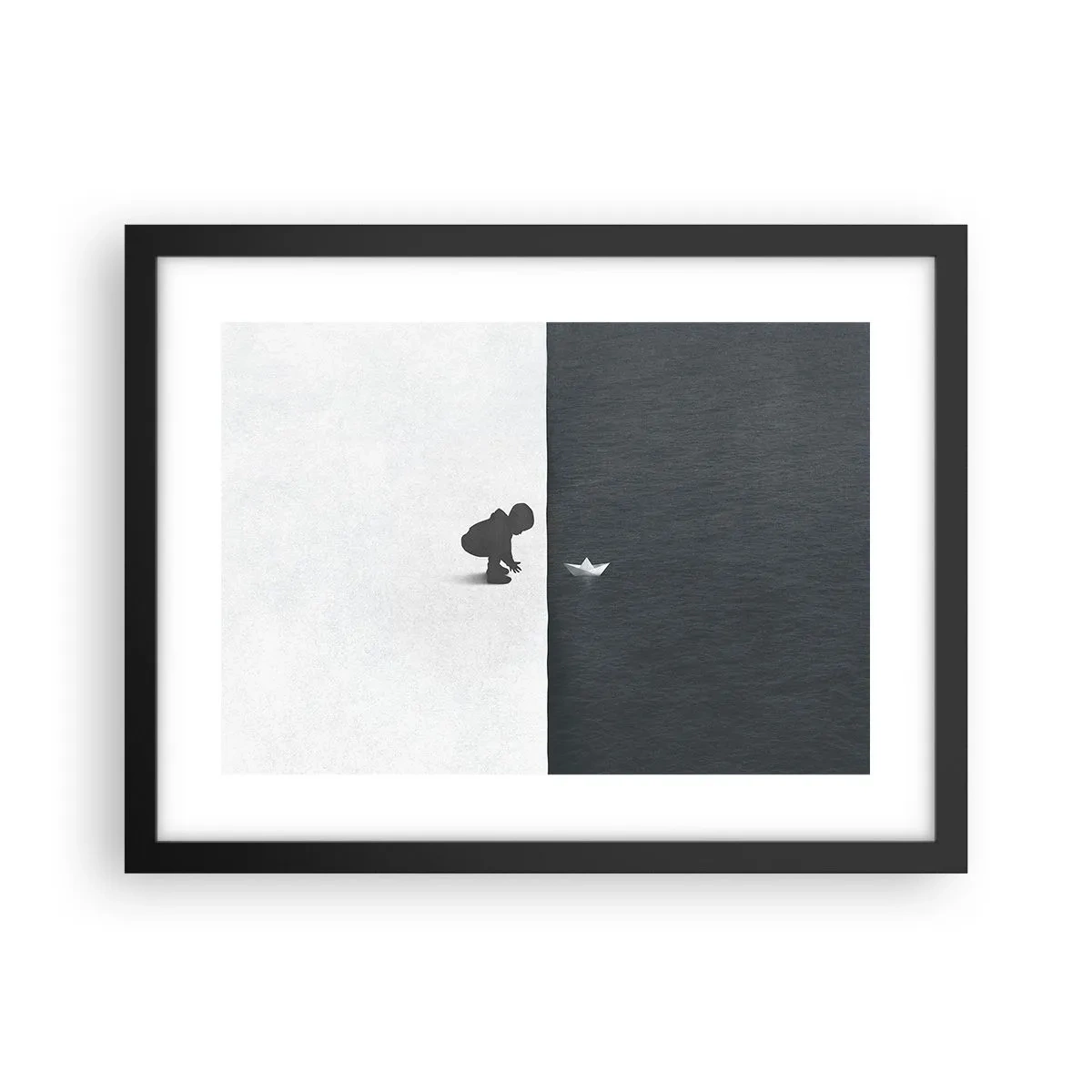 Affiche dans un cadre noir - Poster - Grande expédition - 40x30 cm