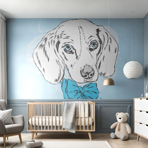 Papier peint sur mesure Premium Sand - L'élégance du chien - Abstraction, Chien, Pour les enfants