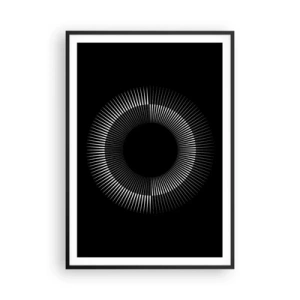 Affiche dans un cadre noir - Poster - Soleil noir - 70x100 cm