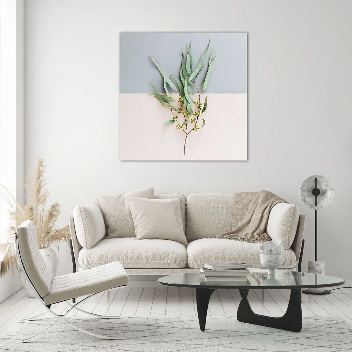 Impression sur verre - Image sur verre - Subtilité pastel - 40x40 cm