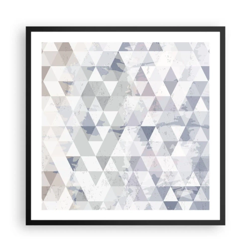 Affiche dans un cadre noir - Poster - En rythme de trois - 60x60 cm