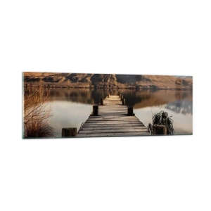 Impression sur verre - Image sur verre - Paysage silencieux - 90x30 cm