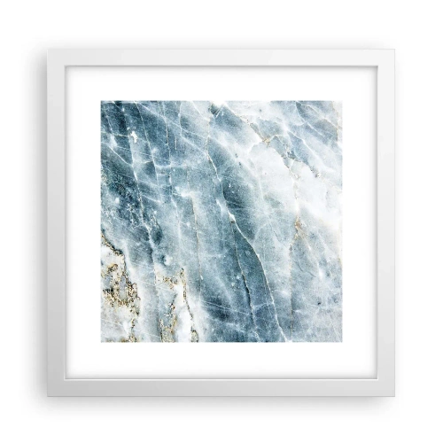 Affiche dans un cadre blanc - Poster - Monde de glace - 30x30 cm