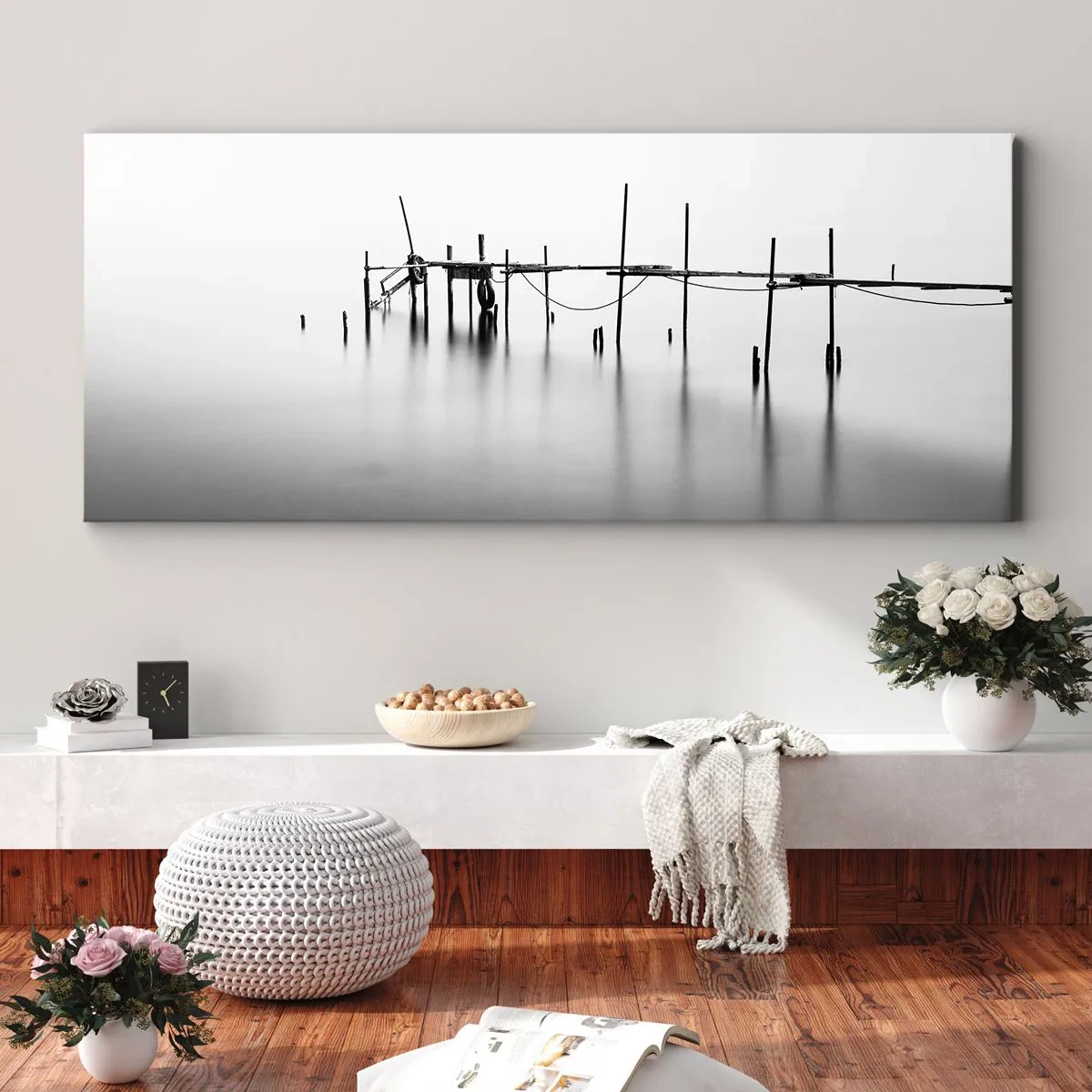 Impression sur toile - Image sur toile - Et s'il n'y avait pas de monde ? - 90x30 cm