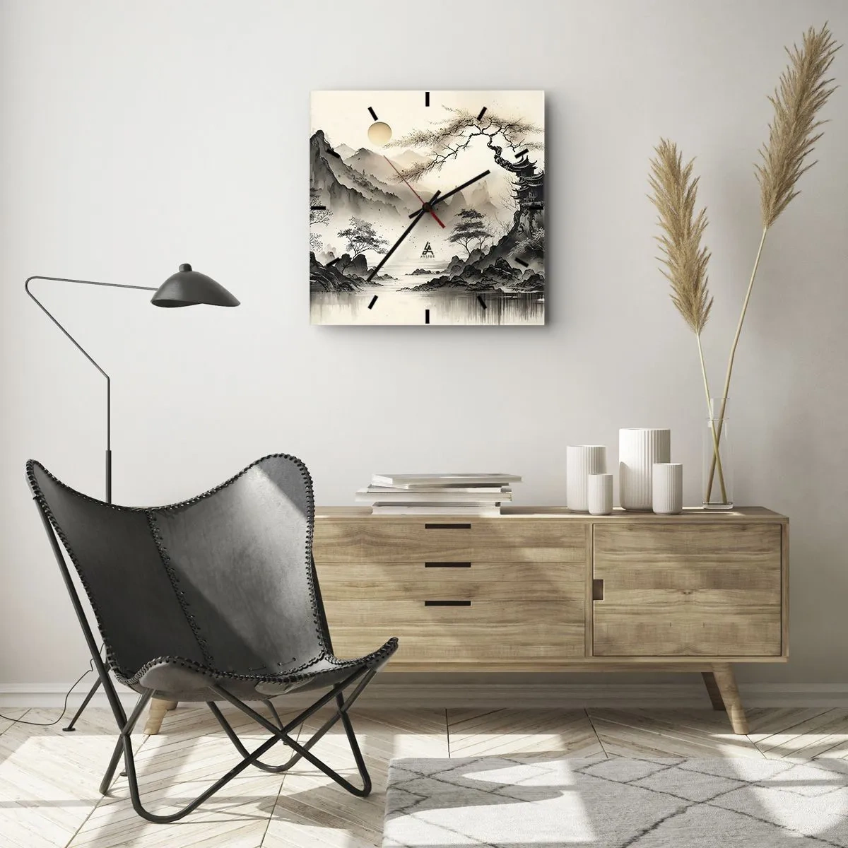 Horloge murale - Pendule murale - Le charme unique de l'Orient - 30x30 cm