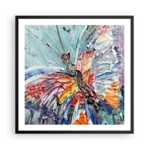 Affiche dans un cadre noir - Poster - Peint par nature - 60x60 cm