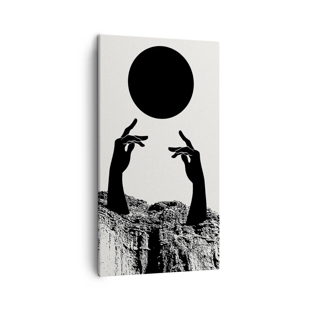 Impression sur toile - Image sur toile - Composition surréaliste : le soleil et le reste - 45x80 cm