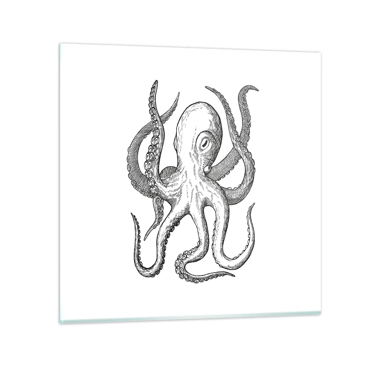 Impression sur verre - Image sur verre - Dansant avec les vagues - 40x40 cm