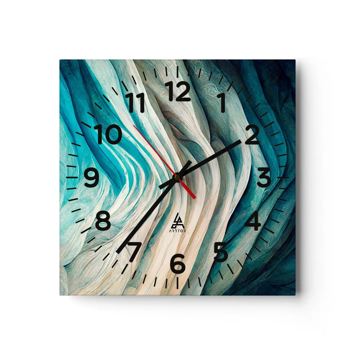 Horloge murale - Pendule murale - Insatiabilité bleue - 30x30 cm
